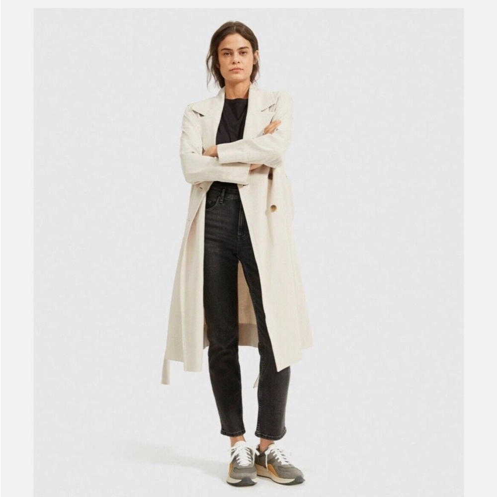 Everlane The Drape Trench Coat in Sandstone Size M NWT